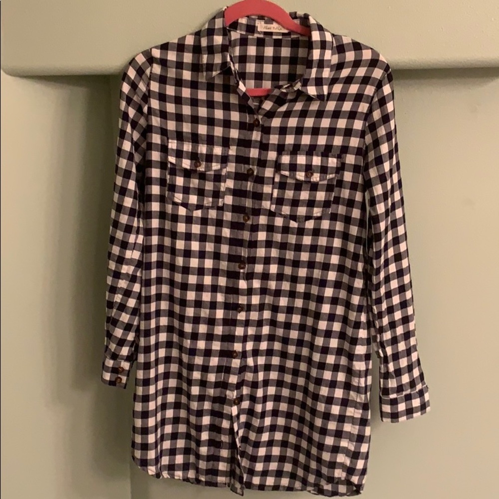 Blue buffalo check shirt